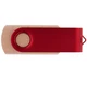 Флешка деревянная на 32 Гб Twist Wood Color USB 3.0, светло-бежевая / красная - фото № 3