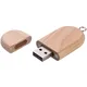 Флешка деревянная на 64 Гб Letto USB 2.0, бежевая - фото № 2