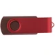 Флешка деревянная на 64 Гб Twist Wood Color USB 2.0, темно-коричневая / красная - фото № 3