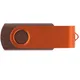 Флешка деревянная на 8 Гб Twist Wood Color USB 2.0, темно-коричневая / оранжевая - фото № 3