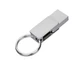 Флешка металлическая на 128 Гб Mercury с поворотным механизмом и разъемом Type-C, USB 3.0, серебристая - фото № 3