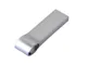 Флешка металлическая USB 2.0 с мини чипом и боковым отверстием для цепочки на 128 Гб, серебристая - фото № 2