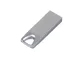 Флешка металлическая USB 2.0 с мини чипом и отверстием для цепочки на 128 Гб, серебристая - фото № 2