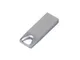Флешка металлическая USB 2.0 с мини чипом и отверстием для цепочки на 4 Гб, серебристая - фото № 2