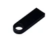 Флешка металлическая USB 3.0 с мини чипом и круглым отверстием на 128 Гб, черная - фото № 3