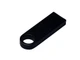 Флешка металлическая USB 3.0 с мини чипом и круглым отверстием на 128 Гб, черная - фото № 2