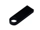 Флешка металлическая USB 3.0 с мини чипом и круглым отверстием на 32 Гб, черная - фото № 3