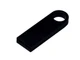 Флешка металлическая USB 3.0 с мини чипом и круглым отверстием на 32 Гб, черная - фото № 1