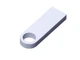 Флешка металлическая USB 3.0 с мини чипом и круглым отверстием на 64 Гб, белая - фото № 1