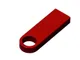 Флешка металлическая USB 3.0 с мини чипом и круглым отверстием на 64 Гб, красная - фото № 2