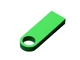 Флешка металлическая USB 3.0 с мини чипом и круглым отверстием на 64 Гб, зеленая - фото № 3