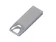 Флешка металлическая USB 3.0 с мини чипом и отверстием для цепочки на 128 Гб, серебристая - фото № 2