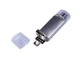 Флешка металлическая 64Гб, USB 2.0, micro USB, Type-С, серый металлик - фото № 2