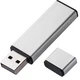 Флешка металлическая на 8 Гб Just USB 2.0, серебристая - фото № 2