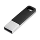 Флешка металлическая с пластиковой накладкой на 16 Гб Blend USB 2.0, серебристая / черная - фото № 1
