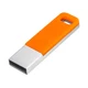 Флешка металлическая с пластиковой накладкой на 16 Гб Blend USB 2.0, серебристая / оранжевая - фото № 1