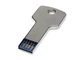 Флешка на 128 Гб USB 3.0 в виде ключа, серебристая - фото № 1