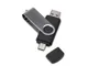 Флешка на 32 Гб «Квебек C», USB3.0/USB Type-C, черная / серебристая - фото № 1