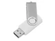 Флешка пластиковая с металлическим клипом на 16 Гб «Флэш С1», USB 2.0, белая / серебристая - фото № 1
