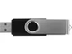 Флешка пластиковая с металлическим клипом на 16 Гб «Флэш С1», USB 2.0, черная / серебристая - фото № 4