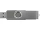 Флешка пластиковая с металлическим клипом на 16 Гб «Флэш С1», USB 2.0, серая / серебристая - фото № 4