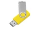 Флешка пластиковая с металлическим клипом на 16 Гб «Флэш С1», USB 2.0, желтая / серебристая - фото № 1