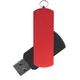 Флешка пластиковая на 16 Гб Elegance Color USB 2.0, черная / красная - фото № 1