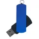 Флешка пластиковая на 16 Гб Elegance Color USB 2.0, черная / синяя - фото № 1