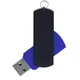 Флешка пластиковая на 16 Гб Elegance Color USB 2.0, синяя / черная - фото № 1