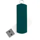 Флешка пластиковая на 16 Гб Elegance Color USB 3.0, белая / зеленая - фото № 1