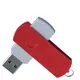 Флешка пластиковая на 16 Гб Elegance Color USB 3.0, серебристая / красная - фото № 2