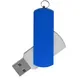 Флешка пластиковая на 16 Гб Elegance Color USB 3.0, серебристая / синяя - фото № 1