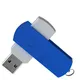 Флешка пластиковая на 16 Гб Elegance Color USB 3.0, серебристая / синяя - фото № 2