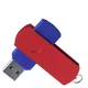 Флешка пластиковая на 16 Гб Elegance Color USB 3.0, синяя / красная - фото № 2