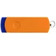 Флешка пластиковая на 16 Гб Elegance Color USB 3.0, синяя / оранжевая - фото № 3