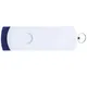 Флешка пластиковая на 16 Гб Elegance Color USB 3.0, темно-синяя / белая - фото № 3