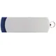 Флешка пластиковая на 16 Гб Elegance USB 2.0, темно-синяя / серебристая - фото № 4