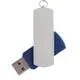 Флешка пластиковая на 16 Гб Elegance USB 3.0, темно-синяя / серебристая - фото № 1