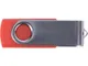 Флешка пластиковая на 16 Гб Flash C1 USB 2.0, soft-touch, красная / серебристая - фото № 3