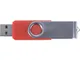 Флешка пластиковая на 16 Гб Flash C1 USB 2.0, soft-touch, красная / серебристая - фото № 4
