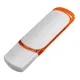 Флешка пластиковая на 16 Гб Ozon USB 3.0, белая / оранжевая - фото № 1