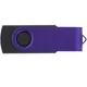 Флешка пластиковая на 16 Гб Twist Color Mix USB 2.0, черная / фиолетовая - фото № 3