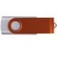 Флешка пластиковая на 16 Гб Twist Color Mix USB 2.0, серебристая / оранжевая - фото № 3