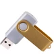 Флешка пластиковая на 16 Гб Twist Color Mix USB 2.0, серебристая / золотистая - фото № 2