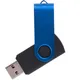 Флешка пластиковая на 16 Гб Twist Color Mix USB 3.0, черная / синяя - фото № 1