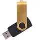 Флешка пластиковая на 16 Гб Twist Color Mix USB 3.0, черная / золотистая - фото № 1