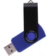 Флешка пластиковая на 16 Гб Twist Color Mix USB 3.0, синяя / черная - фото № 1