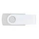Флешка пластиковая на 16 Гб Twist Color USB 2.0, белая - фото № 3