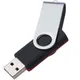 Флешка пластиковая на 16 Гб Twist Mix USB 2.0, красная / черная - фото № 3