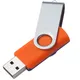 Флешка пластиковая на 16 Гб Twist Mix USB 2.0, оранжевая / фиолетовая - фото № 2